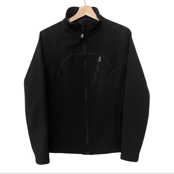 CB Sports Black Softshell Outdoor Ski Hiking Snow Water Resistant Winter Jacket - Picture 1 of 8